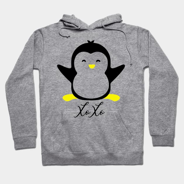 penguine xoxo Hoodie by Muahh